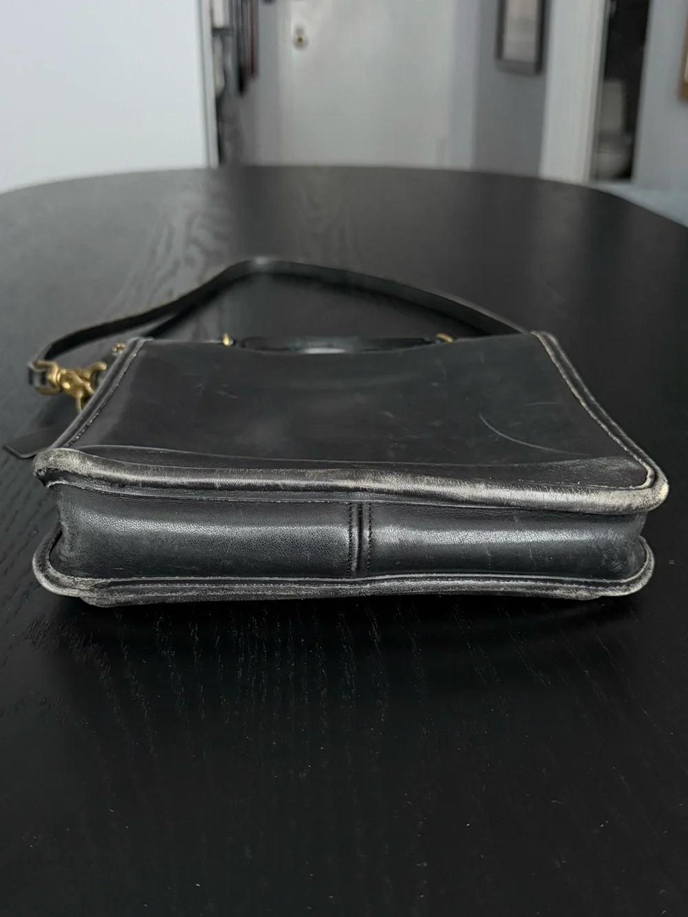 Vintage Coach Black Station Bag - Picture 4 of 11